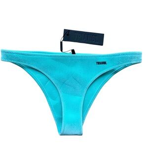 TRIANGL Neoprene Bikini Bottom NWT Medium Aqua Green Swim